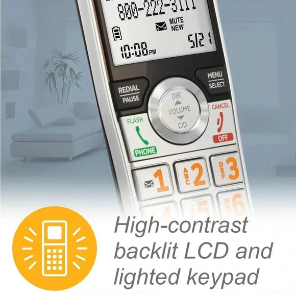 AT&T CL82215 2 Handset Cordless Answering System with Caller ID/Call Waiting - Picture 12 of 14